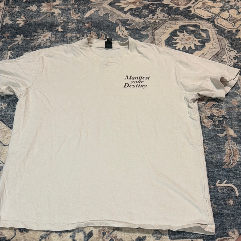 Manifest Your Destiny Tee - Cream Short Sleeve Men's Shirt